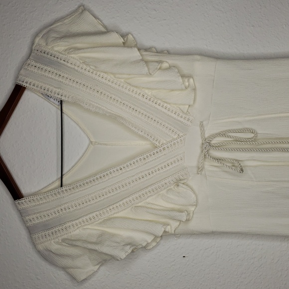 Baltic Born Womens The Jennifer Deep Babydoll V Maxi Dress Size S Wedding Boho - Picture 7 of 16